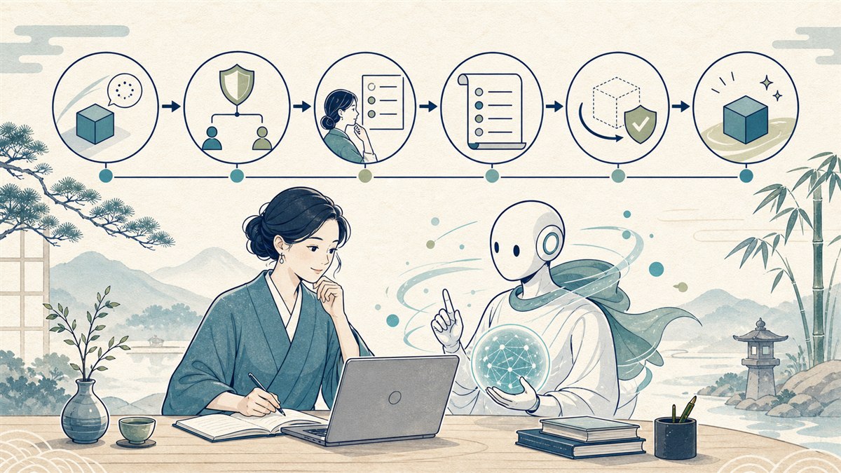AIエージェントで業務自動化を始める最短ステップのイメージ